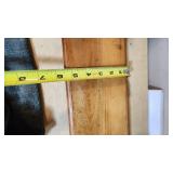 Wooden Clock Gun Rack with Raccoon Picture and Gun Sleeves