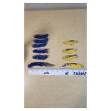 Frost Folding Knives in Blue and Yellow