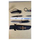 Survivor Stainless Steel Knives and Sheaths Set