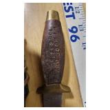 Lot of Knives including Pakistan Stainless Knife, Eldema Knife, and Leather Sheaths - Some homemade stuff and diy stuff done to them