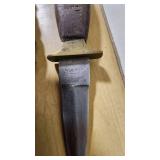 Lot of Knives including Pakistan Stainless Knife, Eldema Knife, and Leather Sheaths - Some homemade stuff and diy stuff done to them