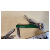 Lot of Multi-Tool Knives including Swiss Army and Heineken Branded Items