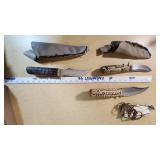 Knives with Handmade Handles