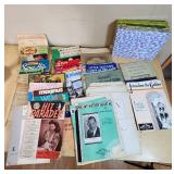 Collection of Vintage Sheet Music and Music Books including Hit Parader, Songs My Mother Taught Me, and Jerusalem the Golden