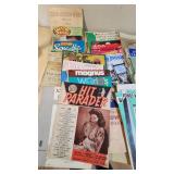 Collection of Vintage Sheet Music and Music Books including Hit Parader, Songs My Mother Taught Me, and Jerusalem the Golden