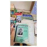 Collection of Vintage Sheet Music and Music Books including Hit Parader, Songs My Mother Taught Me, and Jerusalem the Golden