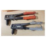 Rivet Tools and Accessories including Surebonder and Arrow Models, Craftsman Tool Bag, and Rivet Set