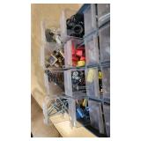 Plastic Storage Bins and Metal Drawer Organizers with Hardware