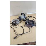 Craftsman Auto Scroller Saw Model 315.172100, Skil Jig Saw Model 487, and Stanley Router Base Model 04