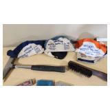 Various Welding Tools and Accessories including Magnetic Holders, Flint Lighter, and Welding Lenses