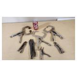 Lot of Locking Pliers and Clamps Various Brands and Sizes, Including C-Clamps and Vise Grips
