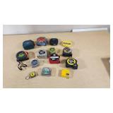 Lot of Various Tape Measures including Pittsburgh, Channellock, and Johnson