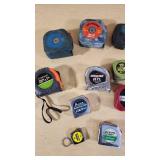 Lot of Various Tape Measures including Pittsburgh, Channellock, and Johnson