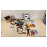 Automotive Tools and Accessories including Chicago Electric Power Inverter, Automotive Timing Light, and Wiring Supplies