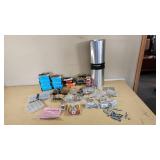 Assorted Hardware and Fasteners Including Electro-Galvanized Roofing Nails, Lag Screws, Hex Bolts, and More