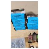 Assorted Hardware and Fasteners Including Electro-Galvanized Roofing Nails, Lag Screws, Hex Bolts, and More