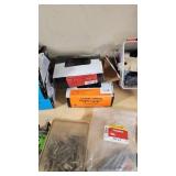 Assorted Hardware and Fasteners Including Electro-Galvanized Roofing Nails, Lag Screws, Hex Bolts, and More