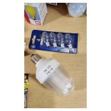 Assorted Light Bulbs and Solar Light Lot