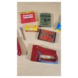 Stanley Bostitch Staple Gun and Accessories including Arrow Wedge Pointed Staples, Stanley Bostitch Staples, and Staple Removers