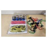 Master Mechanic 17 Piece Tie Down Kit and Bungee Cords Set
