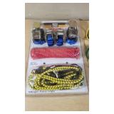 Master Mechanic 17 Piece Tie Down Kit and Bungee Cords Set