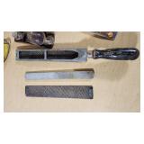 Hand Tools and Accessories including Stanley Block Planes, Chisels, Blades, and Hole Saws