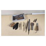 Assorted Hand Tools Including Punches, Files