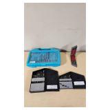 Norseman Drill Bit Sets, Drill Index and Assorted Drill Bits - Some Complete