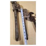 Ridgid and Other Brands Pipe Wrenches Assortment