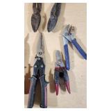 Lot of Tin Snips and Metal Shears