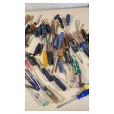 Various Screwdrivers and Hand Tools including Mixed Brands and Styles