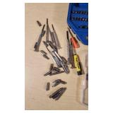 Various Hand Tools including Performax T25 Torx Insert Bit and Screwdriver Set, Mixed Driver Bits, and Accessories