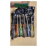 Mixed Hand Tools and Socket Sets including Screwdrivers and Wrench Sets