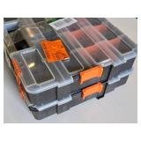 HDX Plastic Storage Organizer Boxes with Dividers