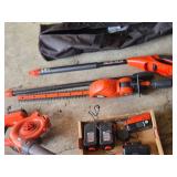 Black & Decker Cordless Yard Tools Set including Hedge Trimmer and Leaf Blower with Batteries and Charger
