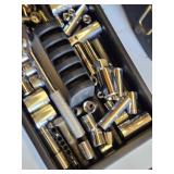 Ratchet and Sockets, Adjustable Pliers, and Utility Knife Tool Box