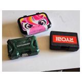 Lot of Tool Sets Including Ryobi and Masterforce Drill Bit Sets, Driver Bits, and Accessories - Missing Random Pieces