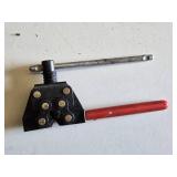 Chain Breaker Tool with Red Handle and Adjustable Screw