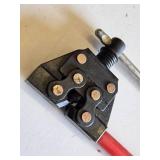 Chain Breaker Tool with Red Handle and Adjustable Screw