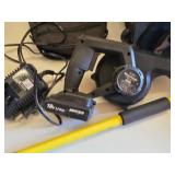 Ryobi Tool Bag, Black & Decker Drill, Blower, and Accessories