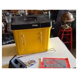 Stanley Contico Portable Work Box and Accessories including Blind Spot Mirror and License Plate, Wheel Chock