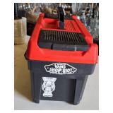 Toolbox with Assorted Hand Tools including Hammer, Saws, Screwdriver, and Level