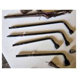 Lot of Automotive Tools including Lug Wrenches and Load Binder