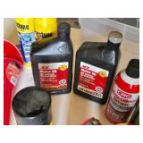 Automotive Fluids and Maintenance Supplies including Motor Oil, WD-40, and Brake Fluid - Partials