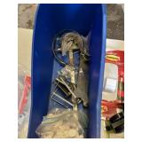 Huge Lot of Assorted Hardware and Tools including Screws, Clamps, Hooks, and Casters