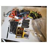 Bungee Cords, Magnetic Key Holder, Exhaust Bracket and Zip Ties