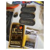 Bungee Cords, Magnetic Key Holder, Exhaust Bracket and Zip Ties