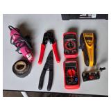 EverStart and Craftsman Digital Multimeters, Zircon Stud Finder, Heat Gun, Crimping Tool, Wire Stripper