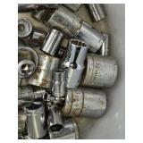 Bucket of Mixed Brand Socket Wrenches