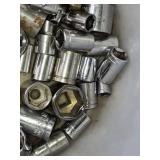 Bucket of Mixed Brand Socket Wrenches